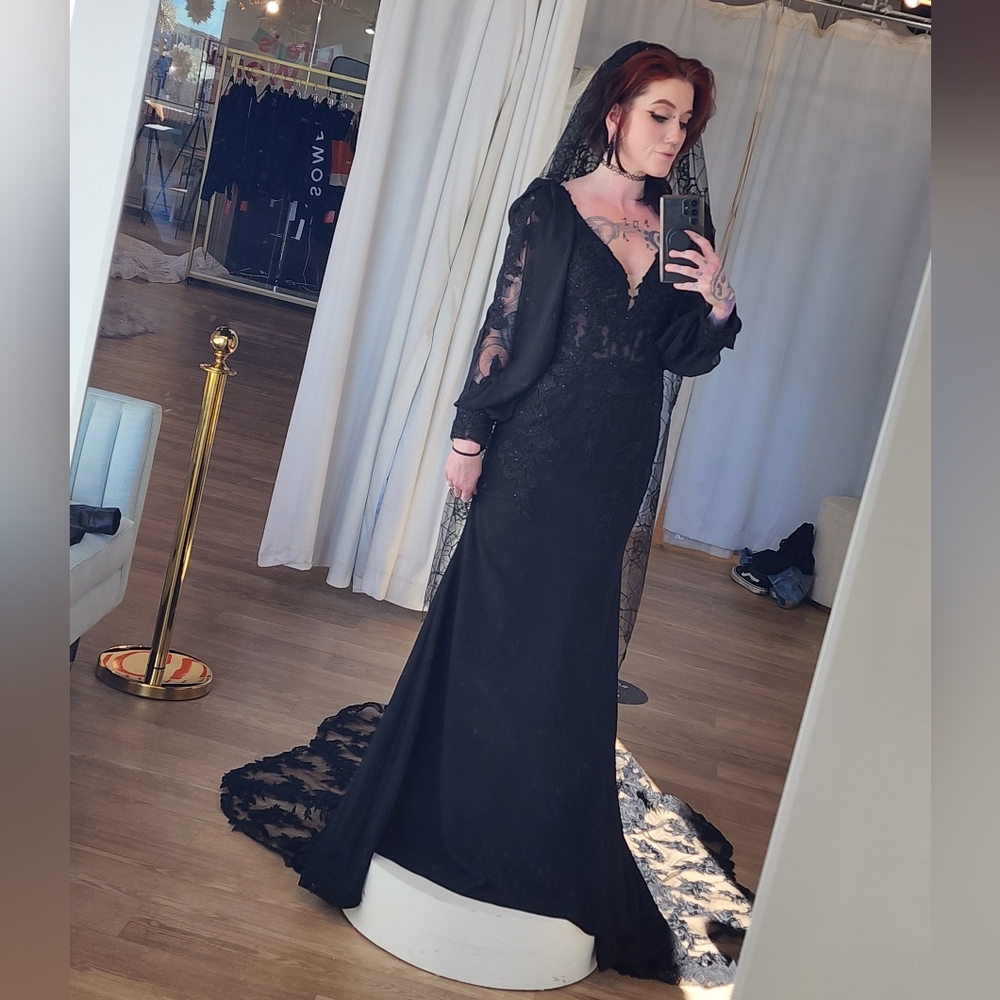 Black wedding dress
